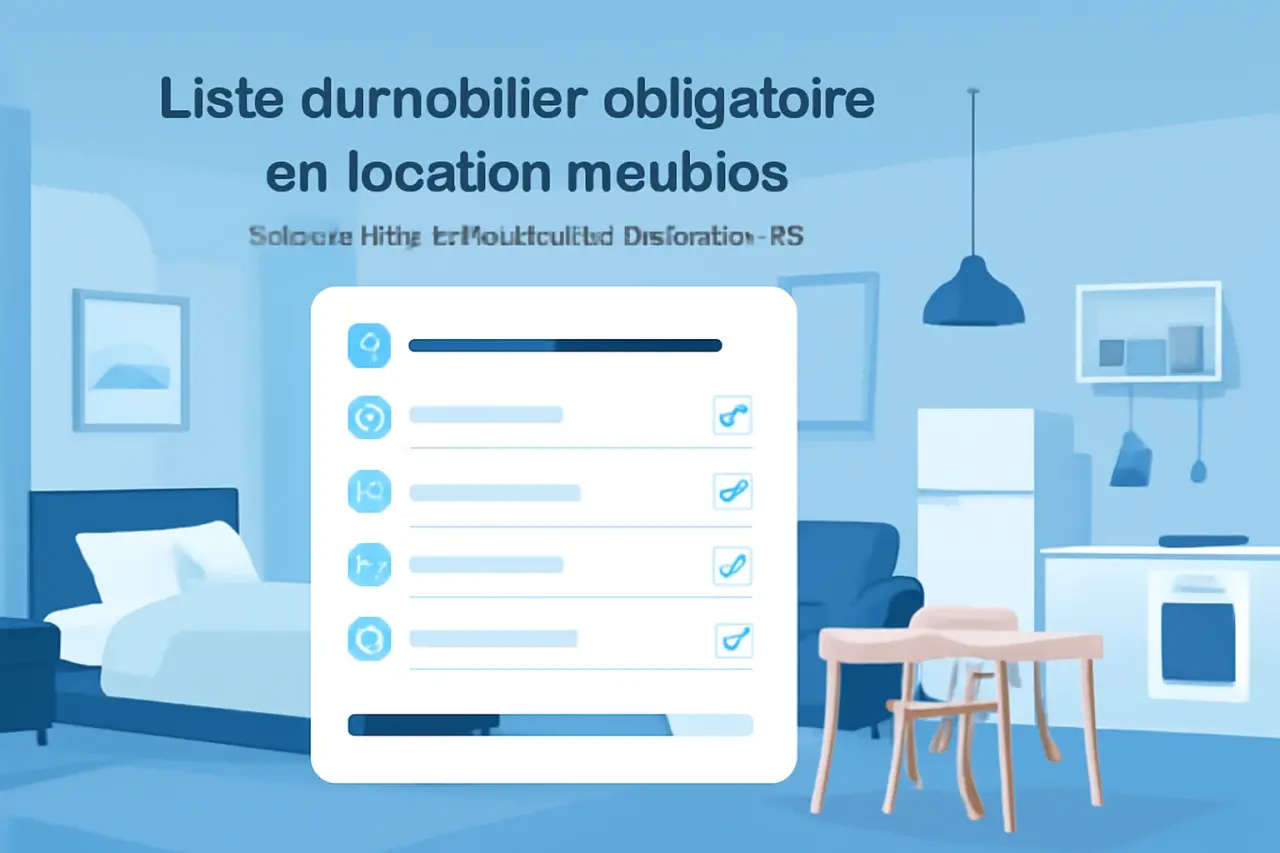 Liste du mobilier obligatoire en location meublée